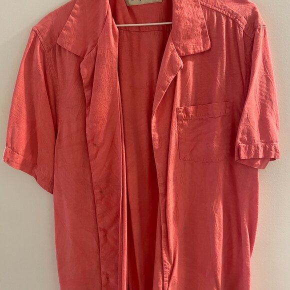 Tommy Bahama Coral Silk-Blend Short Sleeve Shirt - Picture 3 of 4